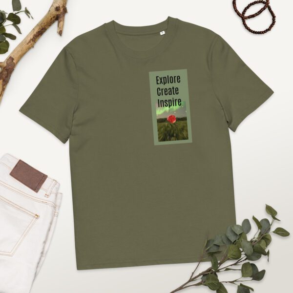 This exclusive original vibrant printed t-shirt of 100% organic cotton is a total must-have. It's high-quality, super comfy, and best of all—eco-friendly.